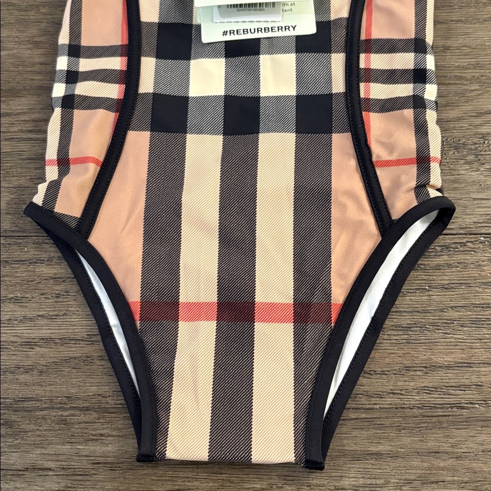 NWT [Burberry] Authentic Luxury One-Piece Swimsuit Bathing Suit Kids Toddler 12M - Picture 6 of 12